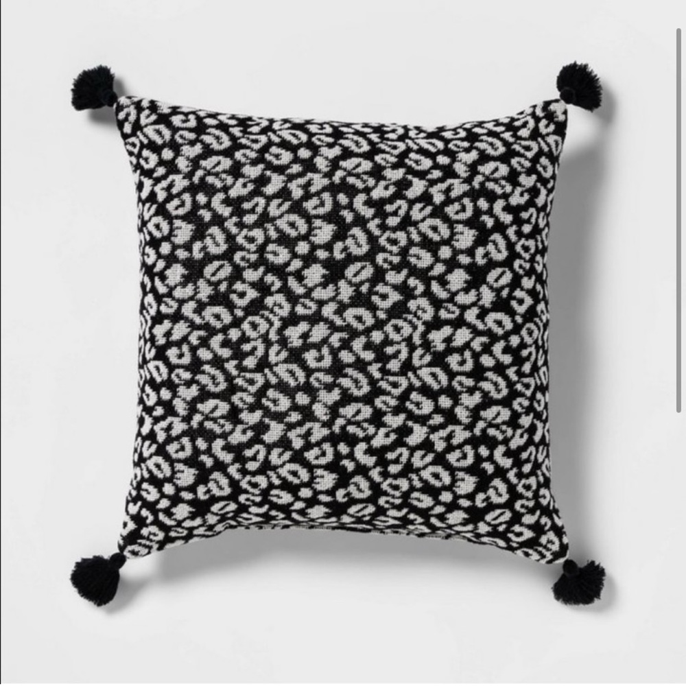 Opalhouse Textured Woven Animal Print reversible throw pillows!! Like New!!!